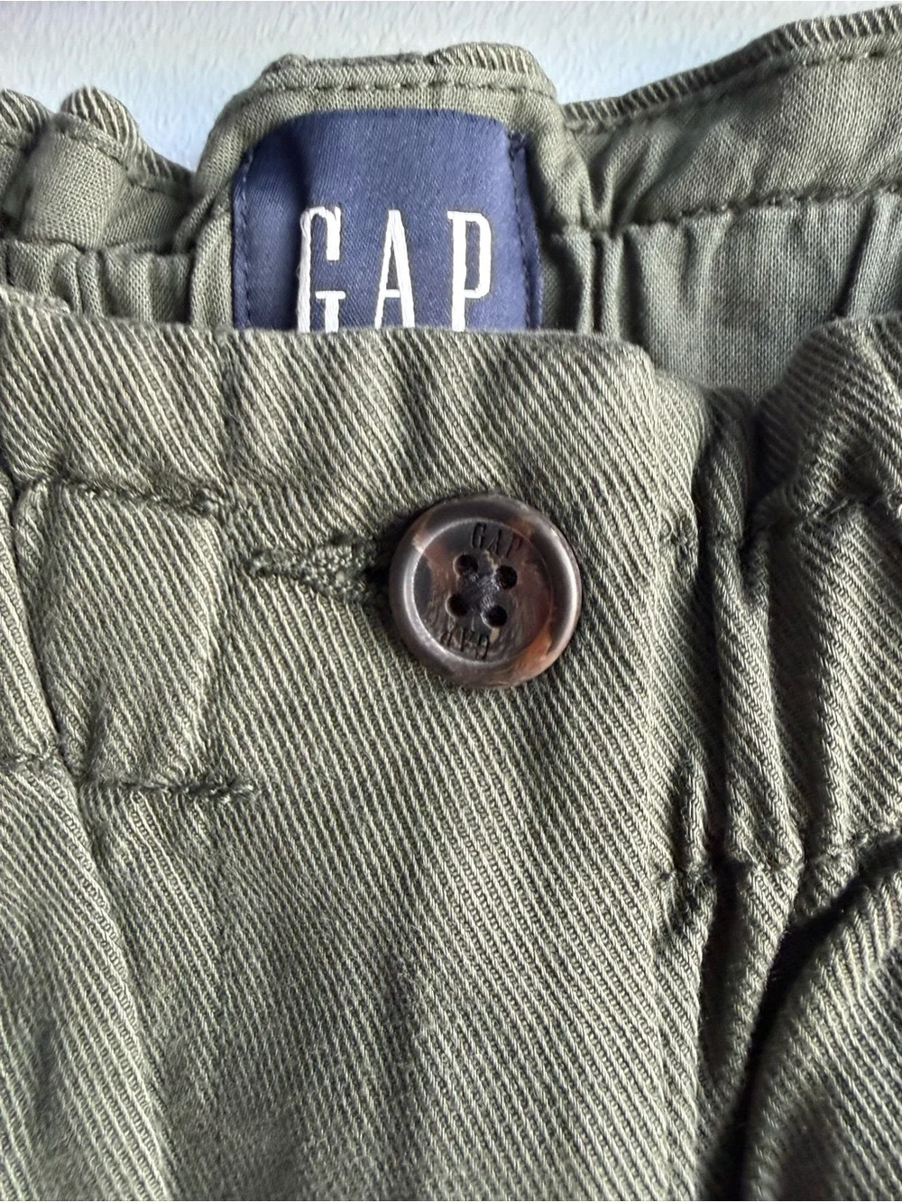 Gap Women's Green Easy Twill Pull On Pants Size XS